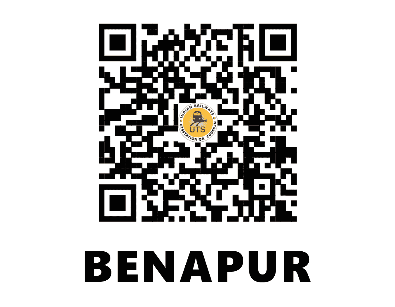 UTS QR Code for BENAPUR - BPE (SE - WEST BENGAL)